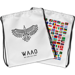 WAAO 両面デザイン・ナップサック - White
