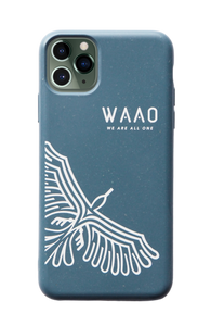 WAAO エコスマホケース - ブルー