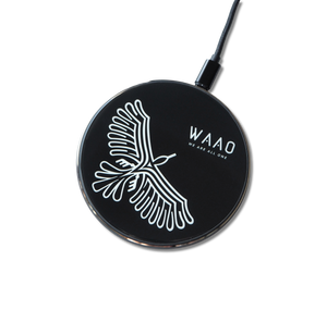 WAAO Black LED Wireless Charger