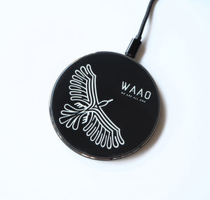 WAAO Black LED Wireless Charger