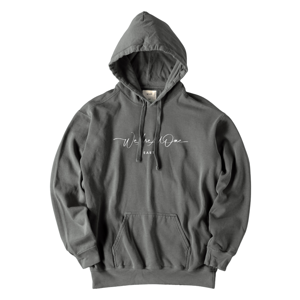 "We Are All One" Vintage Charcoal Hoodie