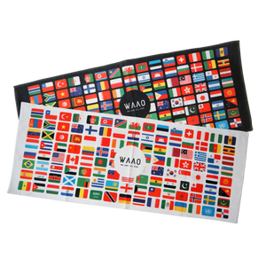 World Flags Lightweight Gym Towel 