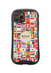 World Flag Reflection Grip Phone Case