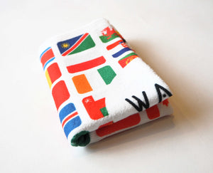 World Flags Lightweight Gym Towel 