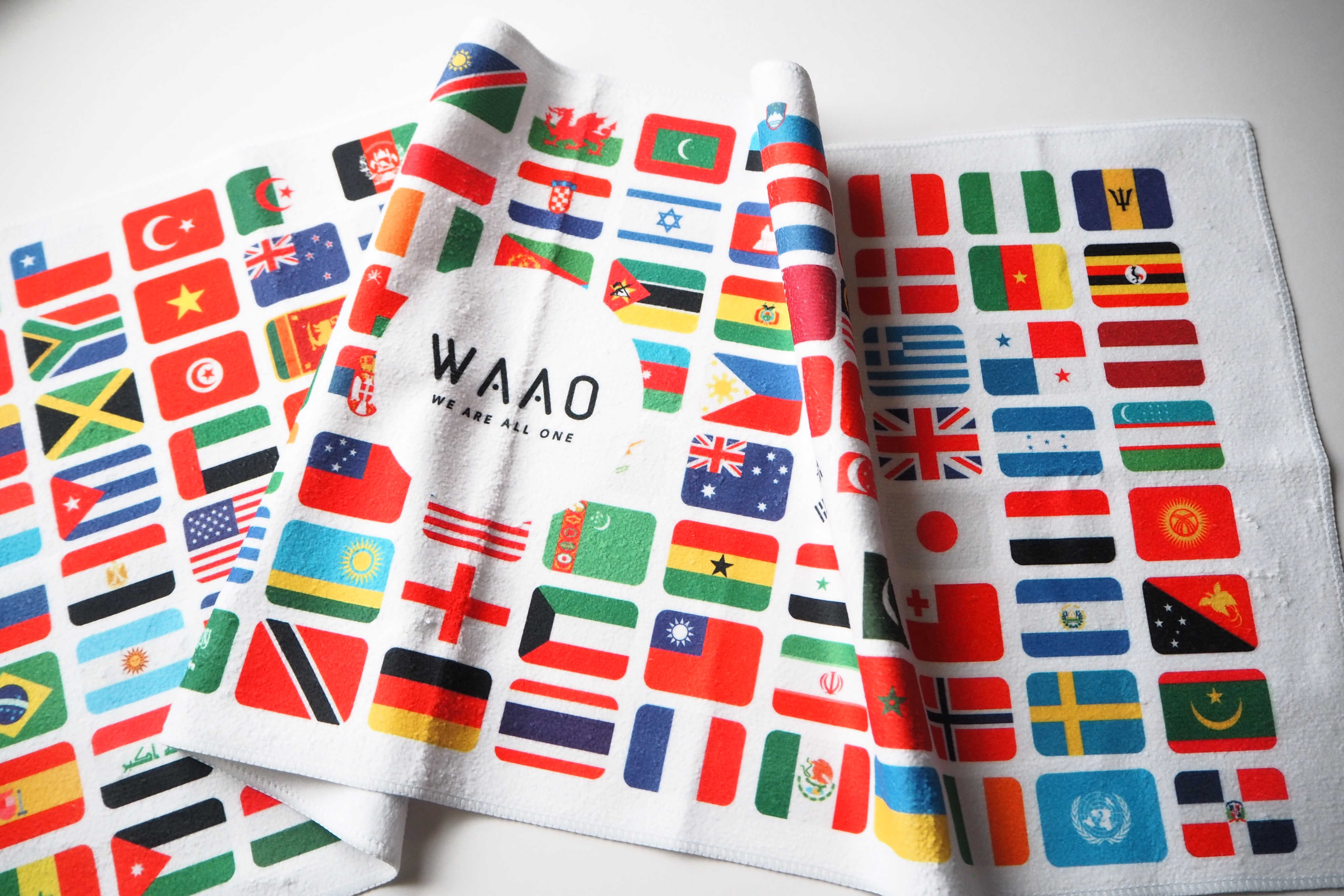World Flags Lightweight Gym Towel 