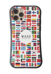 World Flag White Grip Phone Case