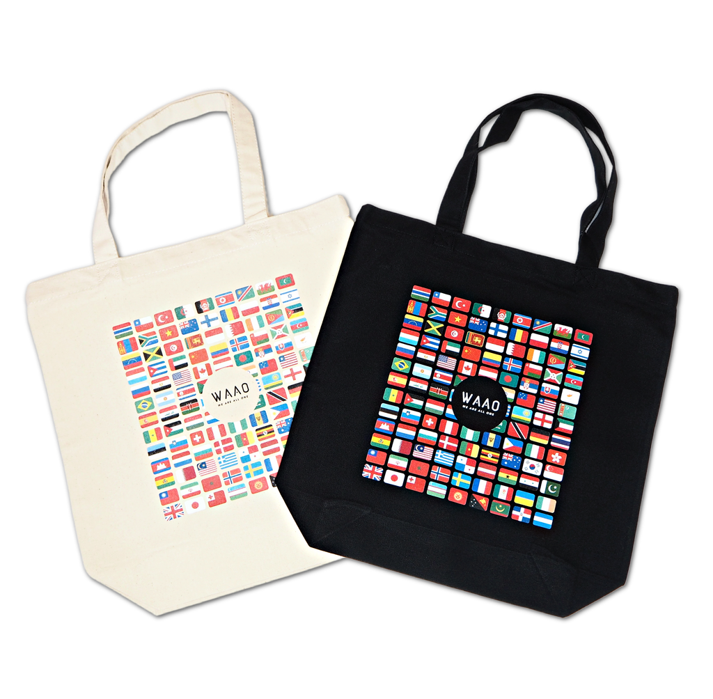 "World Flags" Canvas Tote bag