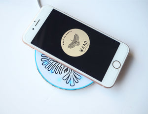 WAAO Silver LED Wireless Charger