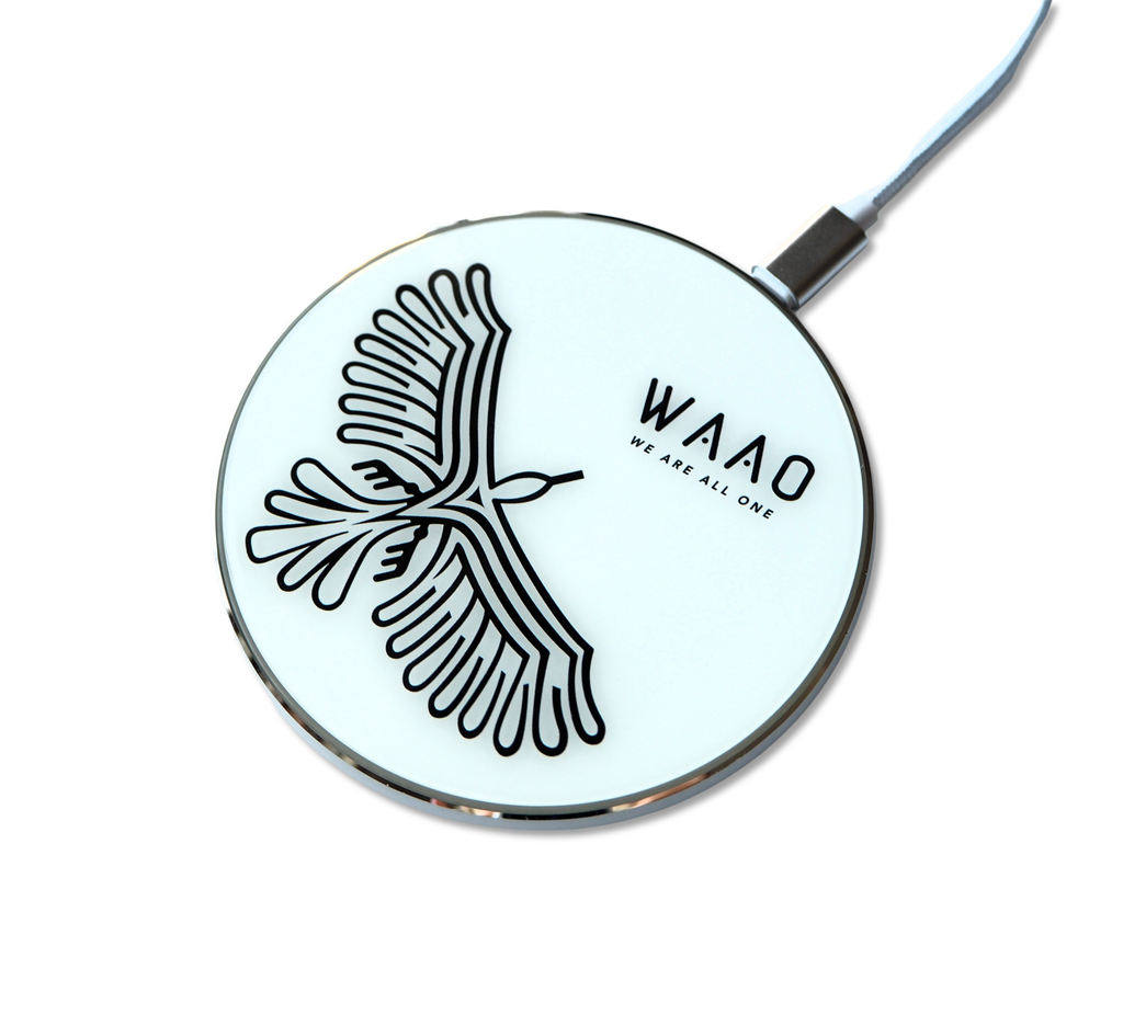 WAAO Silver LED Wireless Charger