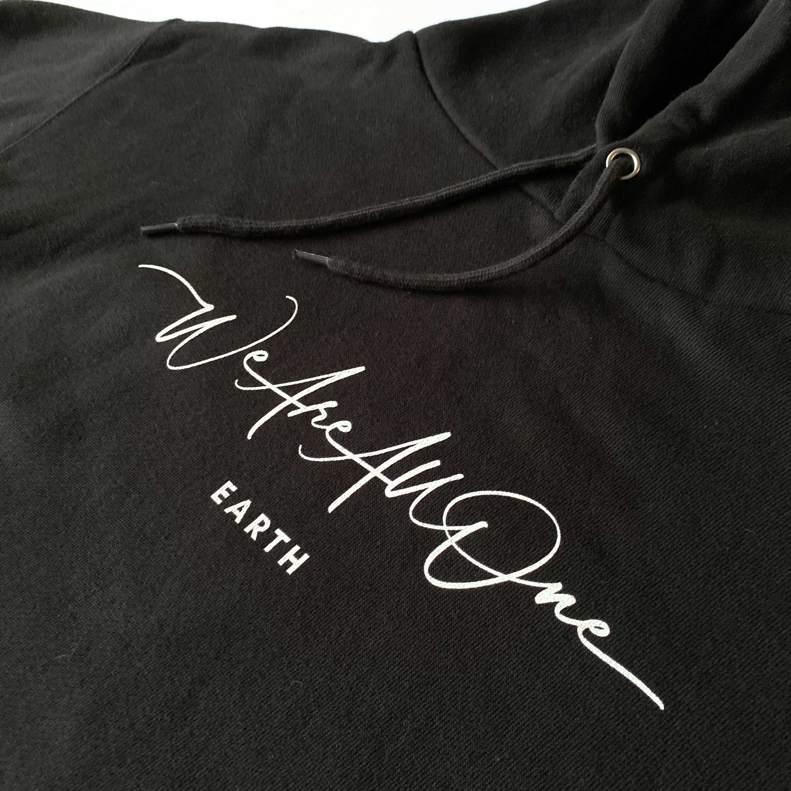 "We Are All One" - Black Pocketless Hoodie