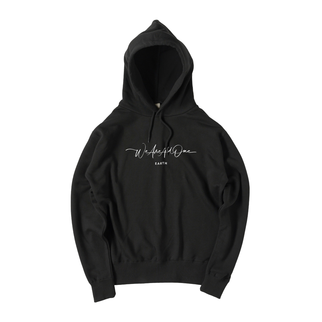 "We Are All One" - Black Pocketless Hoodie