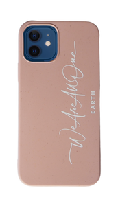 "We Are All One" Eco-friendly Sand Pink Phone Case