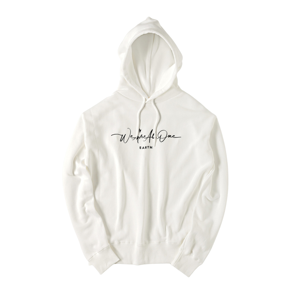 "We Are All One" - White Pocketless Hoodie 