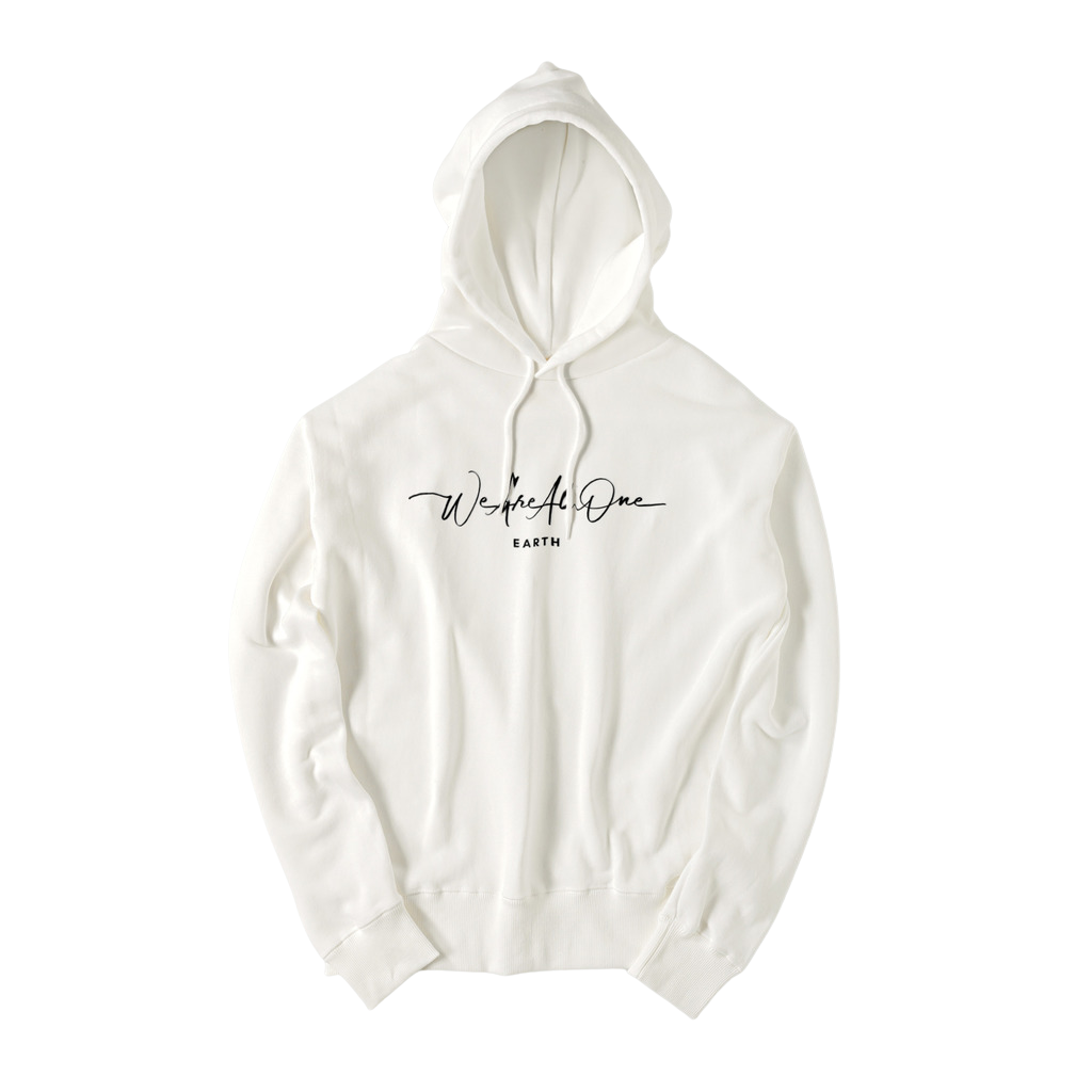 "We Are All One" - White Pocketless Hoodie