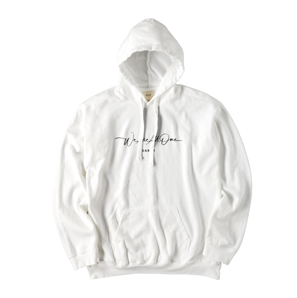 "We Are All One" Vintage White Hoodie